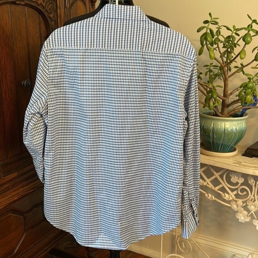 Robert‎ Graham Men's Button Down Blue Geometric Floral size M - Picture 2 of 7